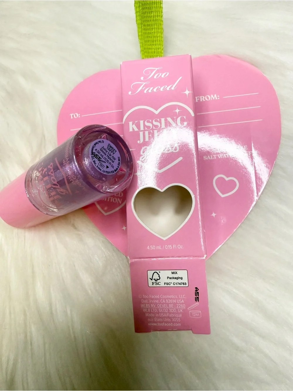 Too Faced Kissing Jelly Gloss new with box full size